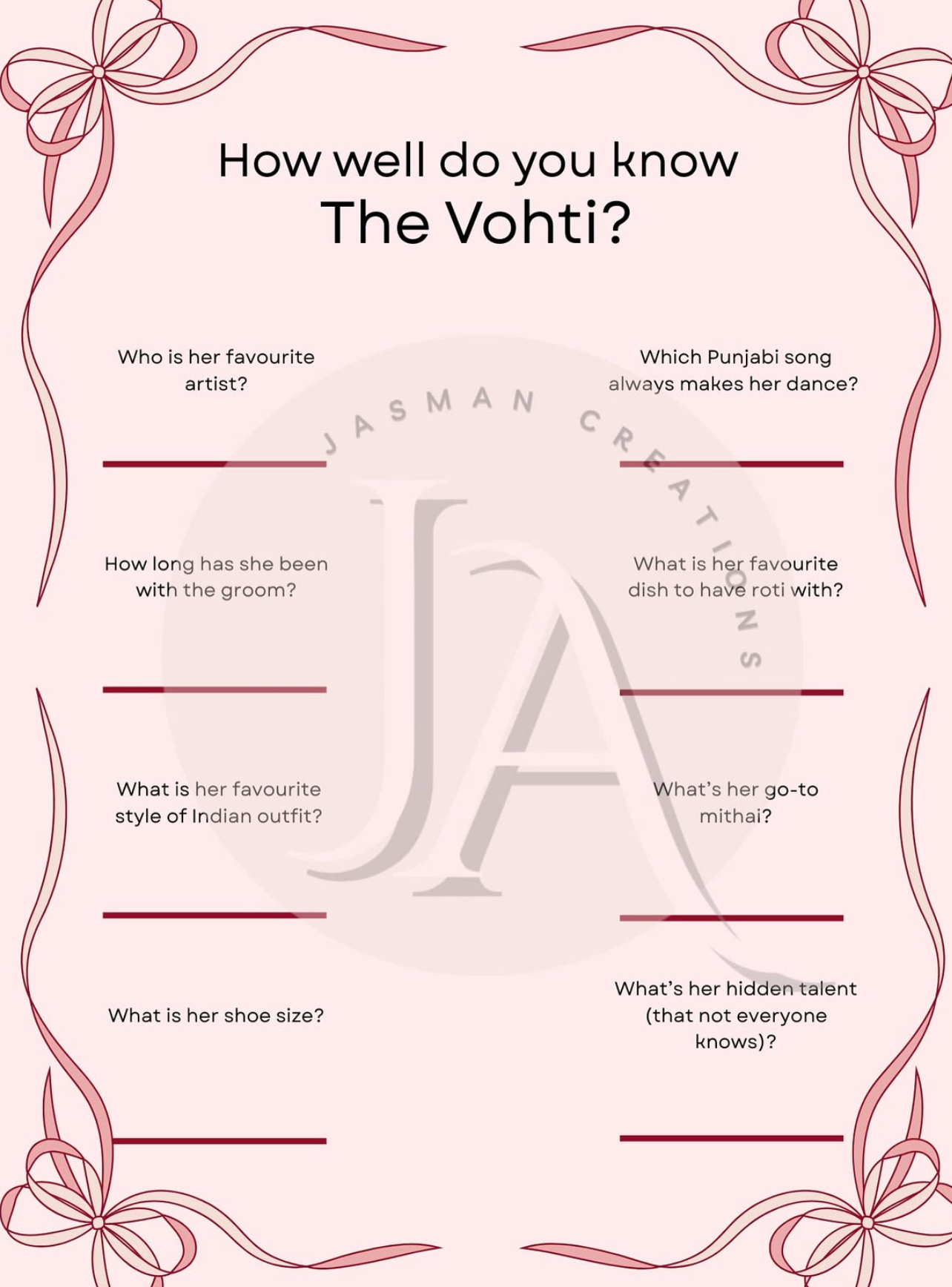Custom printables