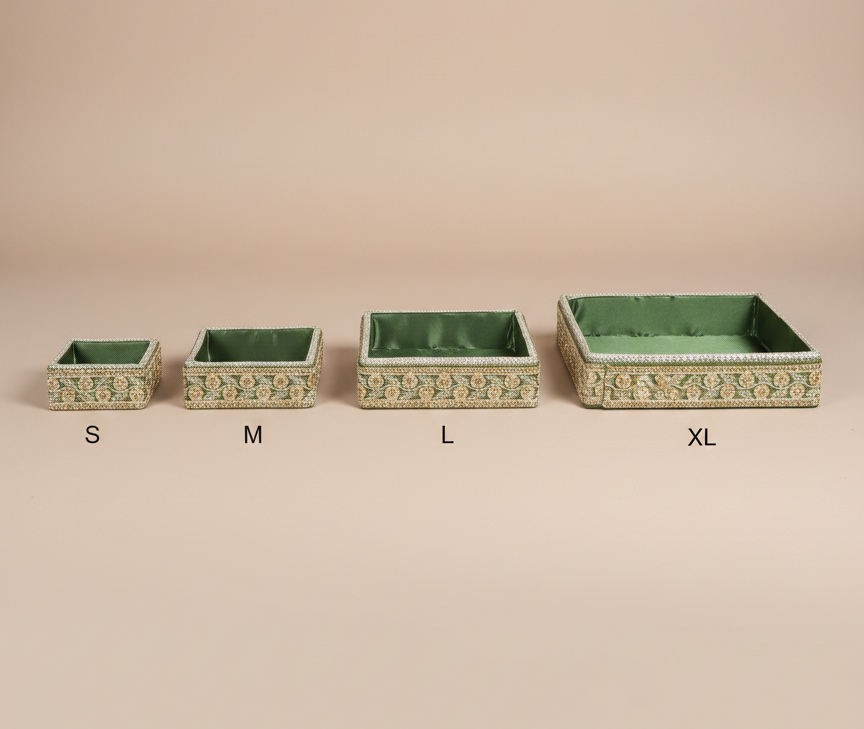 Luxe Mithai/Bruiloft Mand – Maat S - Geel