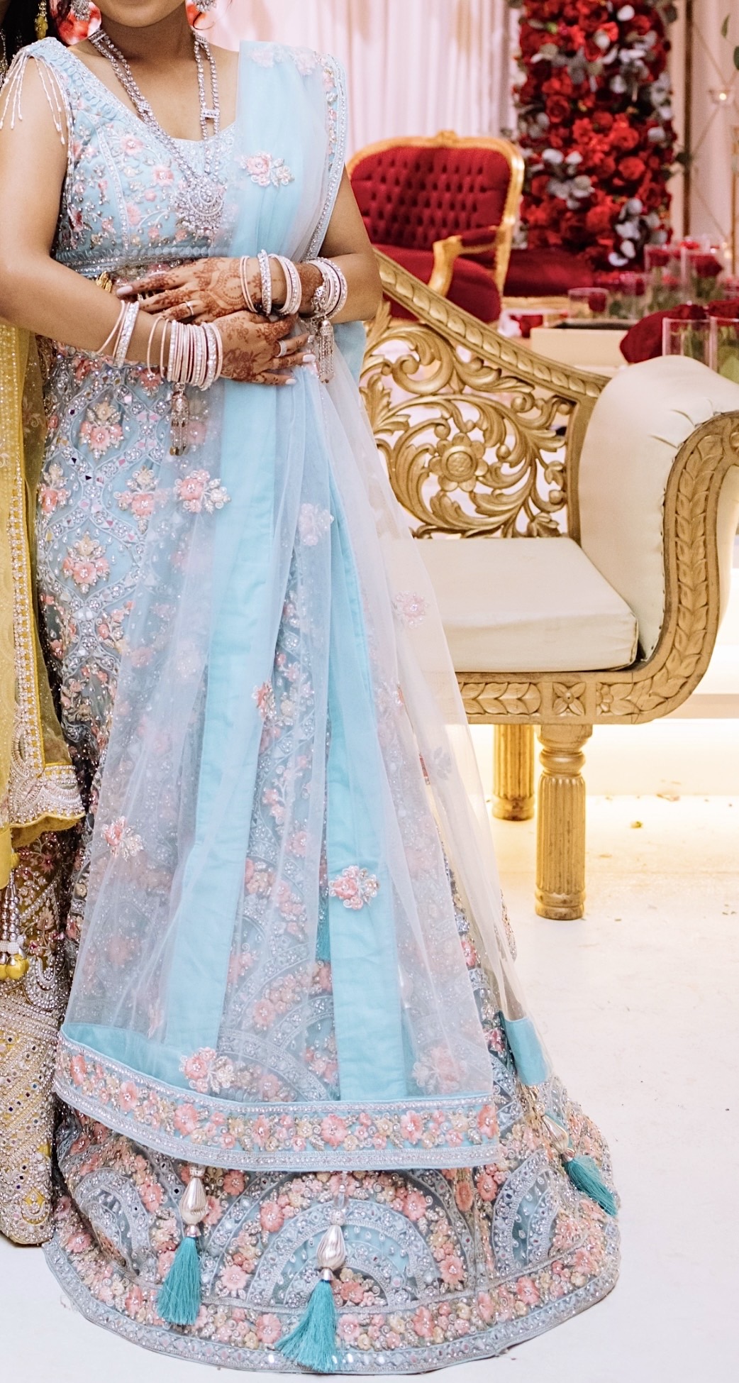 Blue lehenga